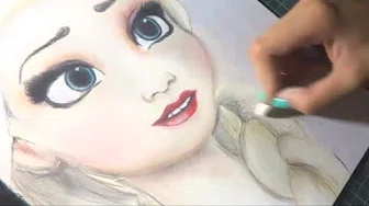 Speed Drawing: Elsa (Frozen) | Diana Diaz