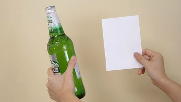 Apprenez à ouvrir la bière avec une feuille de papier