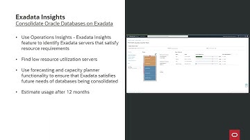OCI Operations Insights: Oracle Exadata Database Service on Dedicated Infrastructure