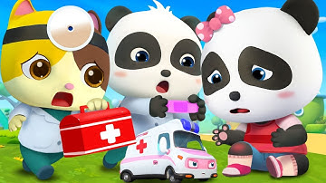 Baby Panda Got Injured | Doctor Cartoon | Boo Boo Song | Kids Songs | Baby Cartoon | BabyBus