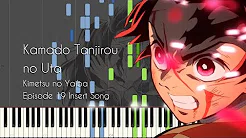 Demon Slayer Episode 19 Ending/Insert Song - Kamado Tanjirou no Uta - Piano Arrangement [Synthesia]
