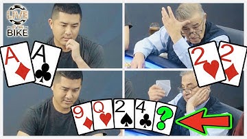 Can Andy Run PURE in Ante Poker Cash Game? ♠ Live at the Bike!