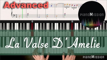 [Real Piano Tutorial]LA VALSE D'AMELIE with sheets