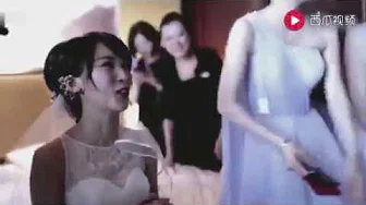 吴京的婚礼视频流出，伴娘不给开门，谢楠坐不住了