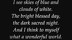 Louis Armstrong - What A Wonderful World (Lyrics)