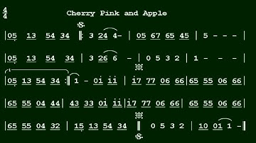 Cherry Pink and Apple Blossom White(櫻桃樹下)(Eb)伴奏-(簡譜)