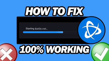Fix: Battle.net Launcher Stuck at Starting | Step by Step
