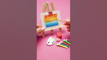 Aesthetic✨ Easy Mini Painting Ideas #shorts #miniart