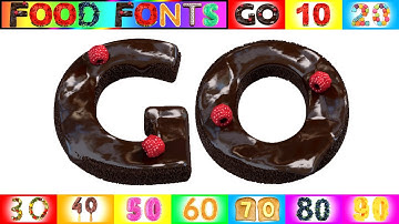 Numbers 1 to 1000 in 100 Fonts