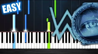 Alan Walker - The Spectre - EASY Piano Tutorial by PlutaX