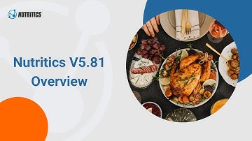 Nutritics Update v5.81