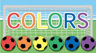 快看！好多顏色的足球｜英文顏色｜幼儿教育｜哈囉球球