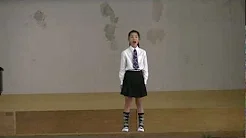 小学5年生独唱「赤い屋根の家」（H24.11.2校内音楽発表会）
