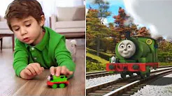 托马斯小火车头套装轨道合金培西高登罗西詹姆士儿童男孩正版玩具