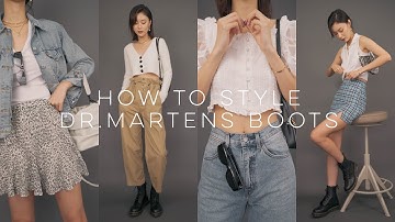 HOW TO STYLE DR.MARTENS BOOTS | 如何搭配马丁靴 | LOOKBOOK