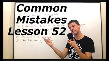 The most common mistakes in English. Lesson 52