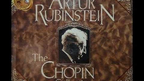 Arthur Rubinstein - Chopin Waltz Op. 69 No. 2 in B minor