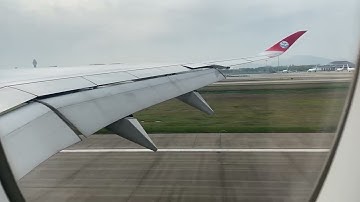 Sichuan Airlines A350-900 Landing at Hangzhou Xiaoshan International Airport