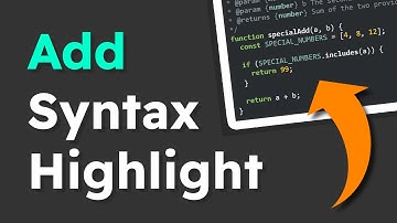 How to Add Syntax Highlighting to Code on Your Website