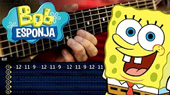 Bob Esponja Guitarra Tutorial | SpongeBob Theme Guitar Tutorial | TABS Christianvib