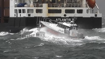 Pilot boats & ship boarding in rough weather