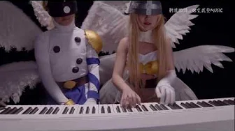 《数码宝贝》主题曲(Digimon OP)《Butter Fly》Piano Duet钢琴四手联弹 文武贝