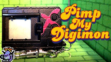 Pimp My Digimon! (How to: Replace buttons and frame, Digimon 20th / Digimon X) #Digimon