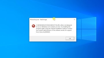 How to Fix Error Bad Image – MSVCP140.dll not designed to run on Windows | Error status 0xc0000020