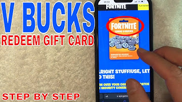 ✅  How To Redeem V Bucks Gift Card 