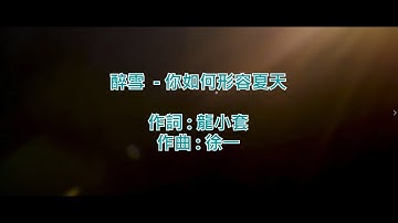 [純音樂] 醉雪 - 你如何形容夏天 (KTV/純音樂/伴奏/動態歌詞)