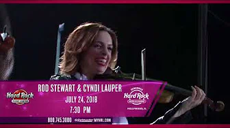 Rod Stewart with Cyndi Lauper - July 24