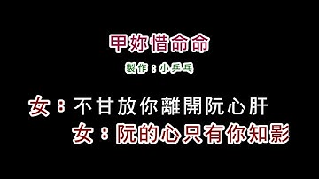 (伴奏版)謝金晶+翁立友-甲妳惜命命(DIY卡拉OK字幕)