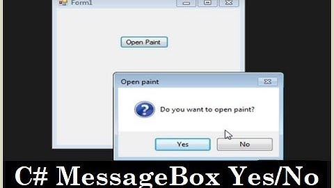 C# Tutorial -  Advance Custom MessageBox (Yes or No)