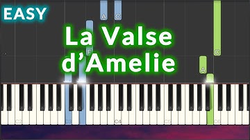 Yann Tiersen - La Valse d'Amelie EASY Piano Tutorial