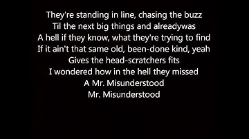 Eric Church Mr  Misunderstood Lyrics
