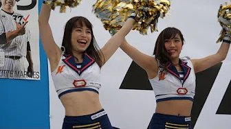 さあ、千叶ロッテ球団歌いってみよー！「We Love Marines」Japanese baseball cute girls  マリーンズ・ホームタウン壮行会  2018 4K60fps 2160p