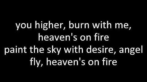 KISS - Heaven's on fire - Lyrics