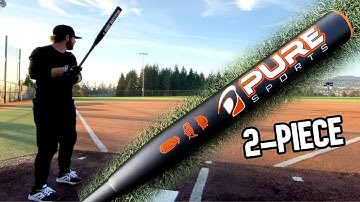 Hitting with a PURE TWO-PIECE - Pure Sports One Nation USSSA Slowpitch Softball Bat Review
