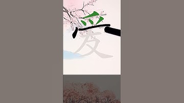 How to Write 爱(to love) in Chinese? App Name :《ViewChinese》&《My HSK》