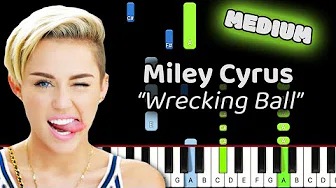 Wrecking Ball Miley Cyrus Piano - Sheet Music Available!!