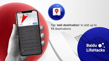 How to plan a great road trip route for multi-destinations in Baidu Maps?